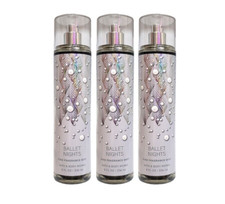 3 Bath Body Works BALLET NIGHTS Fine Fragrance Mist Body Spray Lot Set New