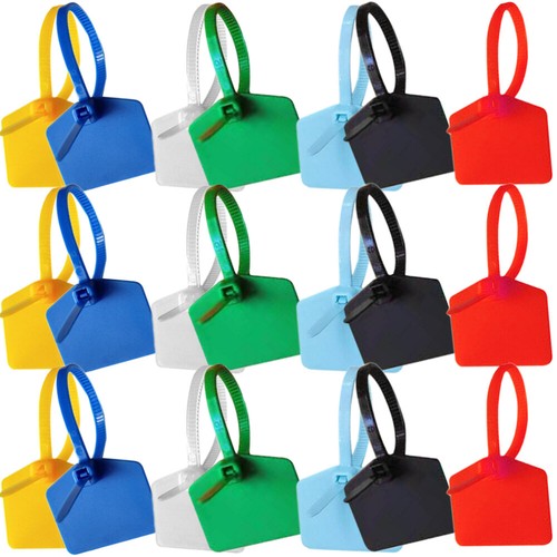 120 Pcs Fascetta in Nylon Tag Zip Per L'etichettatura Cravatta Con - Photo 10/12