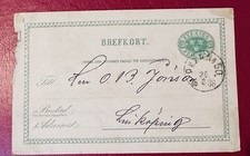 Sweden 1886 Postal Stationery Card
