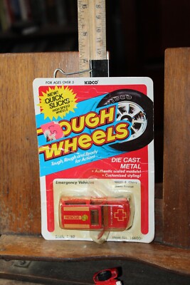 1981 Kidco Rough Wheels Diecast 1/60 Rescue Emergency Chevy Blazer on Card