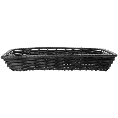 HUBERT  Black Basket Rectangular - 18''L x 12''W x 2 1/2''D