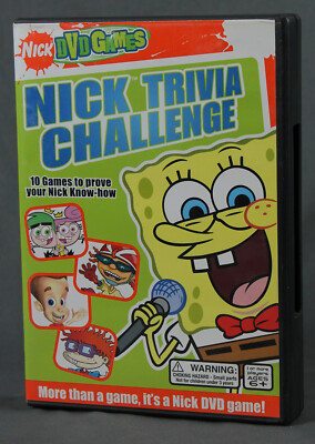 Nick Trivia Challenge DVD Game 2004-- SpongeBob Squarepants, Jimmy Neutron, etc.