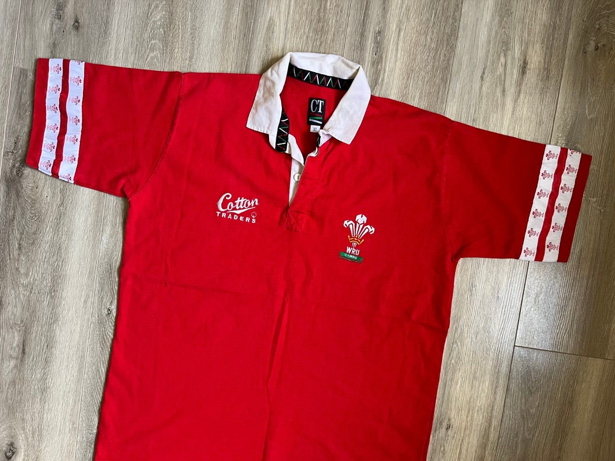 Cotton Traders VTG Wales 1991-93 ラガーシャツ Wales Rugby Union Shirt Cotton Traders 1992/1994 Jersey M