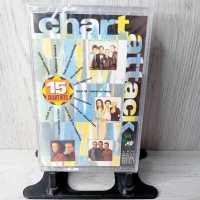 CHART ATTACK 15 HITS CASSETTE TAPE ALBUM - NEW SEALED - RARE MUSIC
