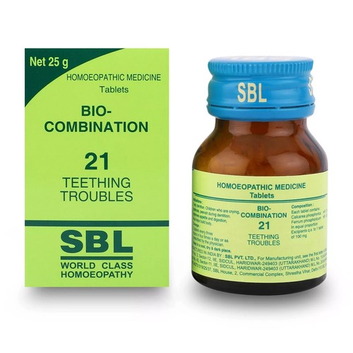 Comprimés SBL Bio-Combinaison BC 21,25g pour problèmes de dentition