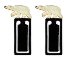 Hand Painted Polar Bear Bookmarks (Set of 2) 867B