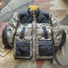 Vintage 90s Tommy Hilfiger OUTDOORS Fleece Lined Jacket Flag Logo Men’s Sz M