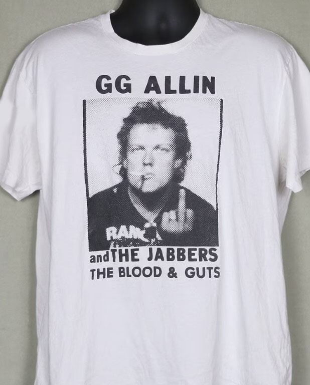 GG Allin Murder Junkies Vintage T-Shirt TE5003 Reprint