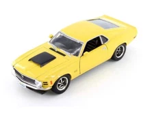 1970 Ford Mustang Boss 429 - Yellow 1:24 Scale Diecast Model - Motormax 73303YL
