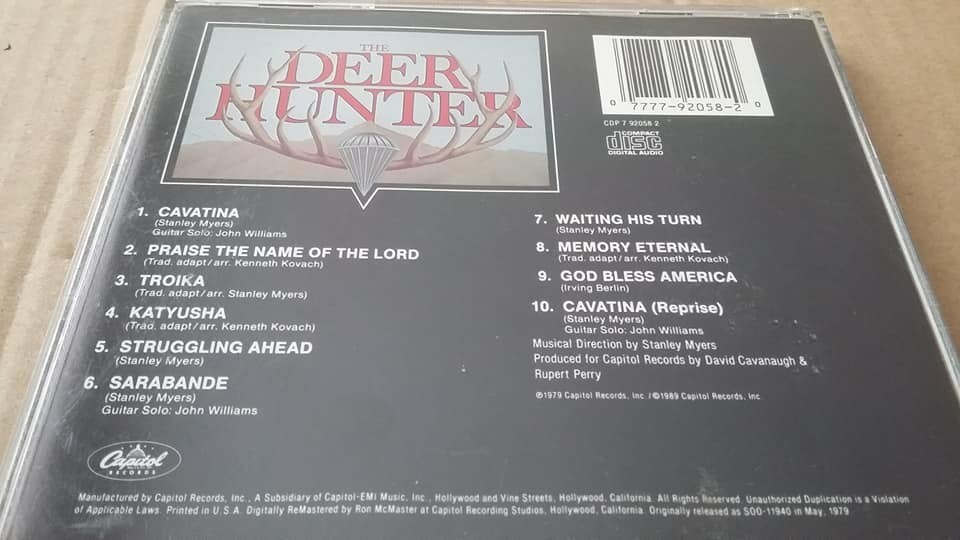 THE DEER HUNTER (1978 FILM) VERY RARE 1989 USA CD SOUNDTRACK eBay
