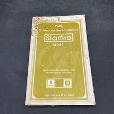 Bishko OEM Maintenance Owner's Manual Bound for Oldsmobile Starfire 1980