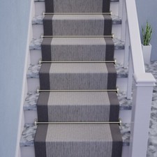 Stair Rods for Carpet Runners Brushed Nickel Brass Runner Rods Holder Pack of 13