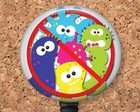 Badge Reel -No Germs Cute Retractable ID Holder B1023