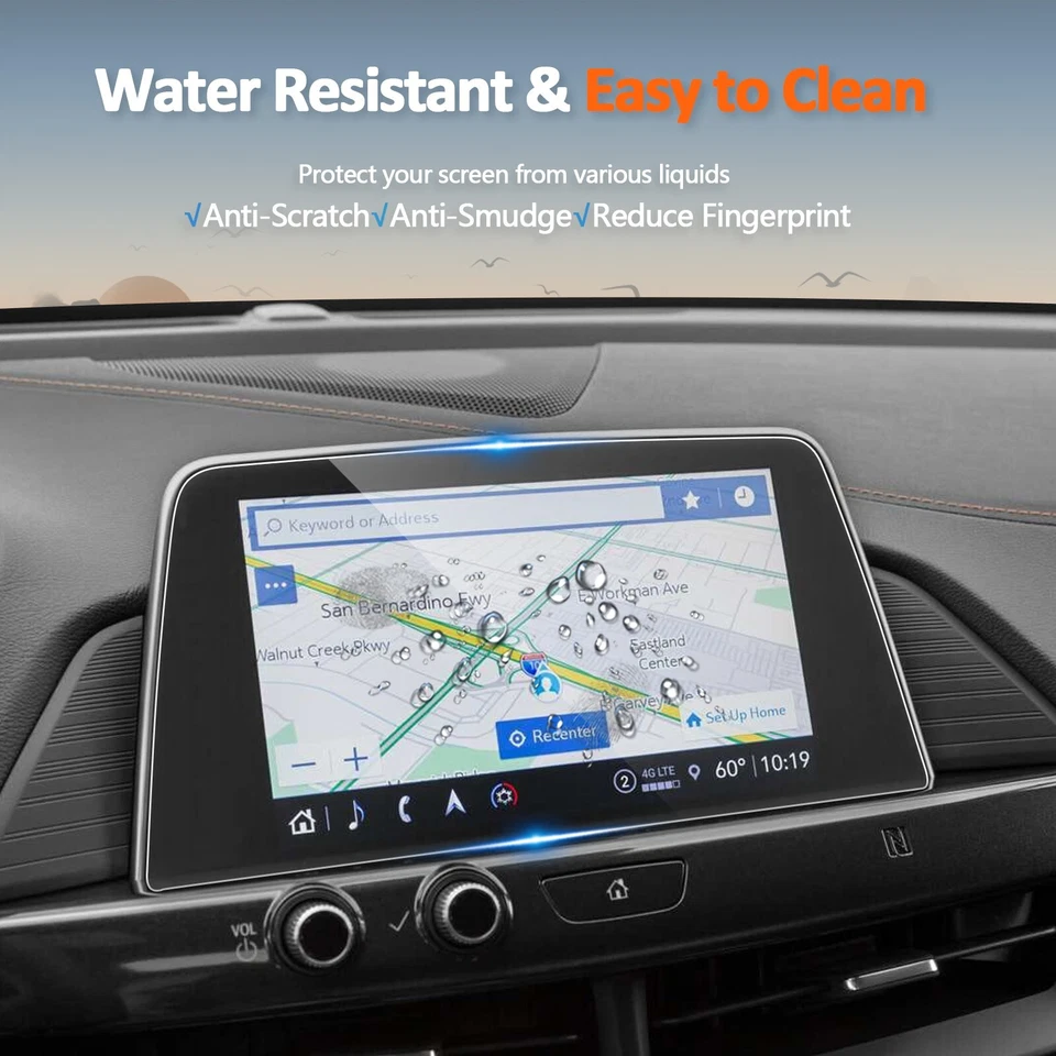 RUIYA Car Touchscreen Protector Tempered Glass 8-inch For 2020-2025 Cadillac CT4 - Изображение 4 из 4