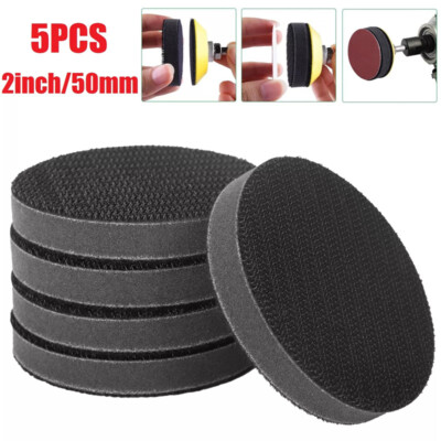 5PCS 2 Inch Soft Sponge Interface Pad For Hook & Loop Sanding Disc ...