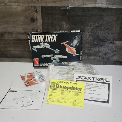 Star Trek 1989 AMT ERTL SPACE SHIP SET Enterprise Klingon Romulan Model ...