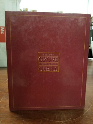 New Grove Dictionary of Opera 4 Vol Set PB Books VG+ Stanley Sadie