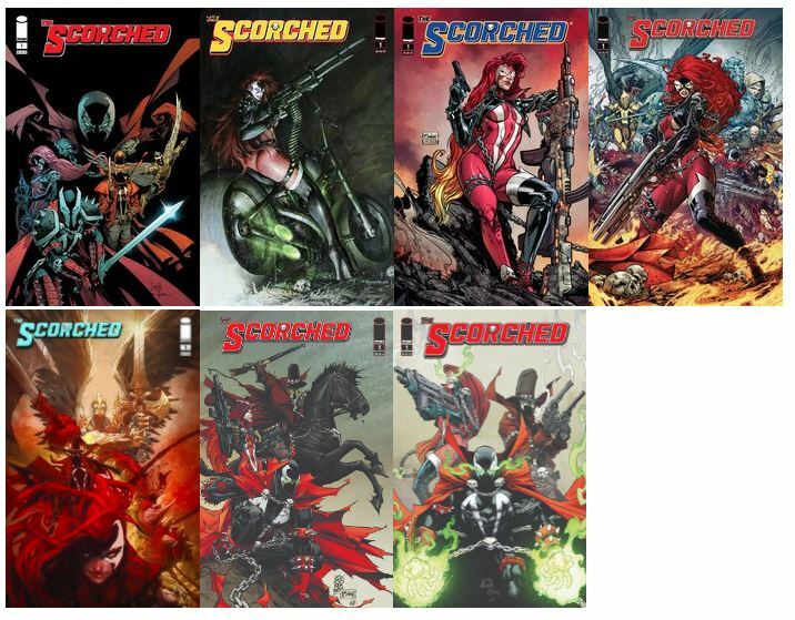 🔥 SPAWN SCORCHED #1 Image  IMAGE LOT OF 7 REGULAR & VARIANT 🔥