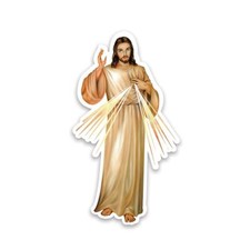 Gift Sticker : Merciful Jesus Catholic Religious Divine Mercy Christ