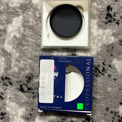 B+W Coated Circular Pol E 58mm Screw-In Polarizer Camera Lens Filter