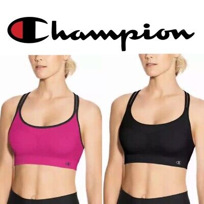 Champion® Women's Seamless Criss Cross Bras 2-Pack DOUBLE DRY & STRETCH