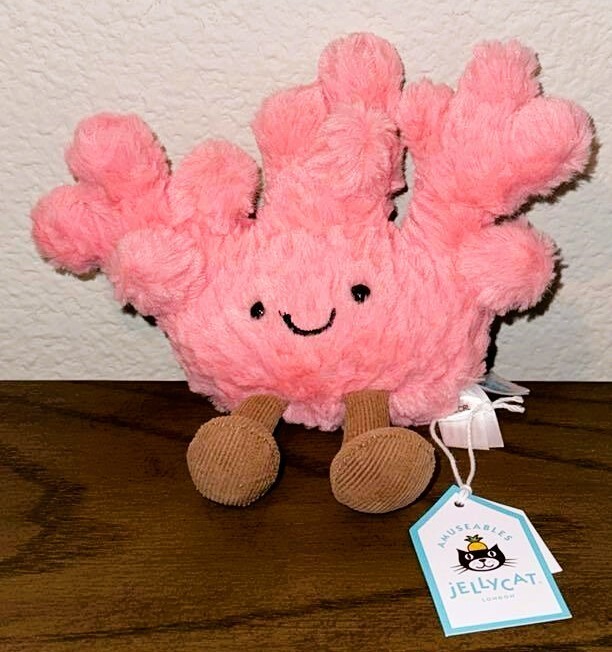 Jellycat Amuseables Coral Soft Plush Ocean Reef AUTHENTIC