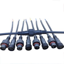 IP68 Waterproof Male Female Wire Cable Connectors Electrical Power Plug Socket