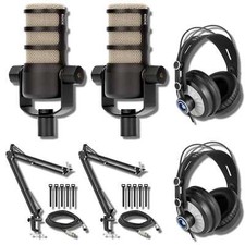 Rode PodMic Dynamic Podcast Microphone Pair Podcast Kit