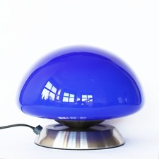Königsblaue Space Age Pilzlampe Vintage Retro Design Look