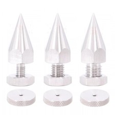 4x 316LSS Speaker Shock-absorbing Spike Stand Isolation Feet Base Pad M6 M8 M10