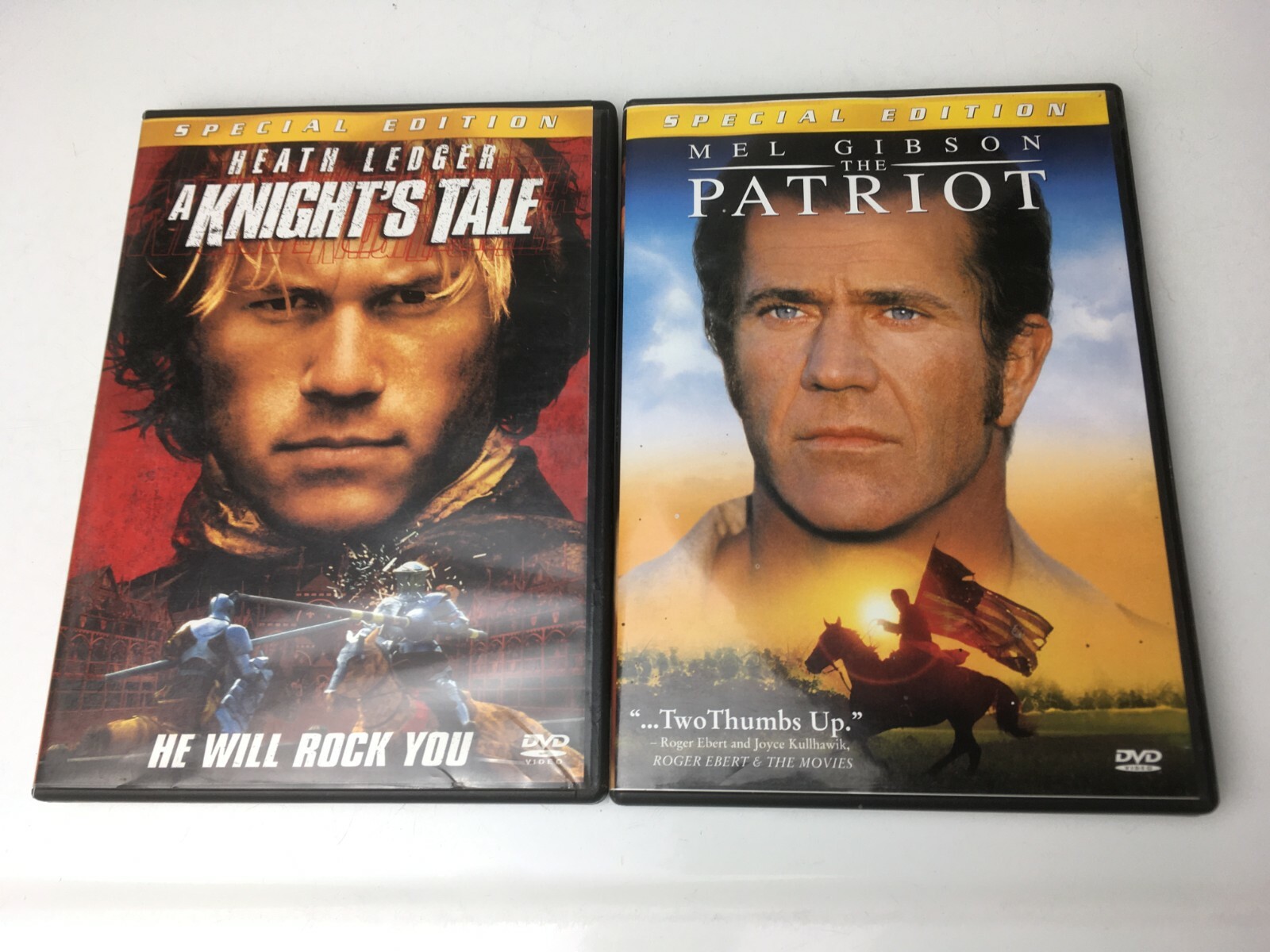 Heath Ledger DVD'sA Knight's Tale(2001)The Patriot(2000)Special