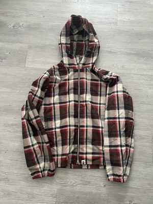 Bathing Ape Check Nylon Jacke L Large bape nigo Pharrell | eBay
