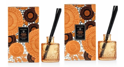 Voluspa Spiced Pumpkin Latte Limited Edition Home Ambiance Diffuser ( Lot of 2 )