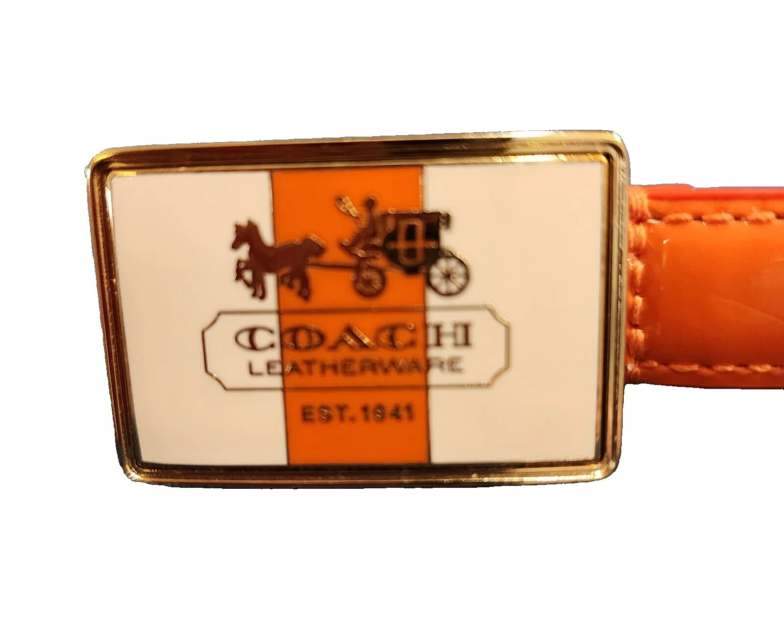 Cinturones Coach blanco para De mujer