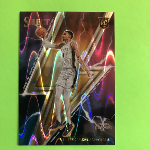 2023-24 Panini Select - Thunder Lane Tectonic Prizm #5 Victor Wembanyama (RC)