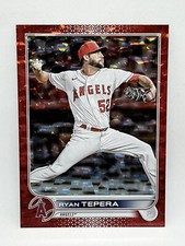 2022 Topps Update - RYAN TEPERA - Red Ice Foil /199 - Angels SP #US241