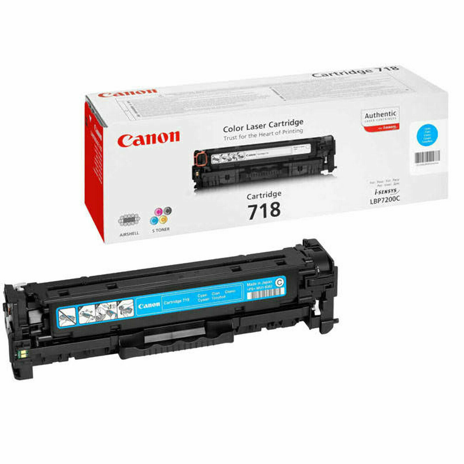 TONER CANON 718 CIANO ORIGINALE 2661B002 LBP 7660 CDN MF 8330 CDN MF 8540 CDN