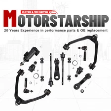 Set 13 Front Upper Control Arm Ball Joints Tie Rod for Chevrolet Tahoe GMC Yukon