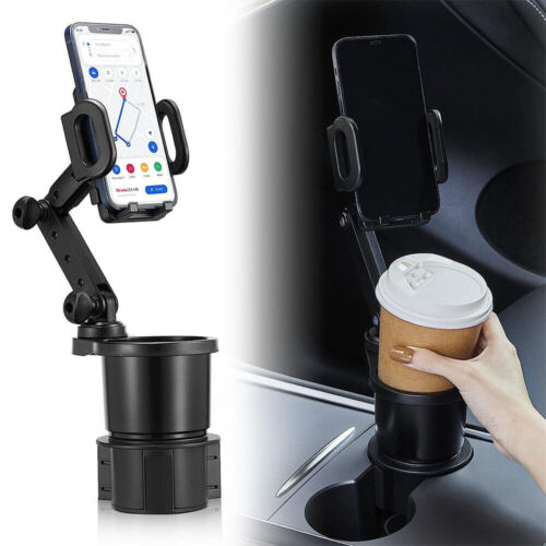 360° Universal Cup Holder Car Mount Cradle For Cell Phone Drink Organizer Holder