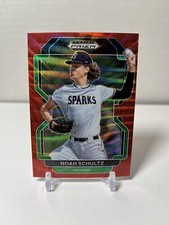 2022 Prizm Draft Picks Baseball Base Red Wave #PDP26 Noah Schultz - High School