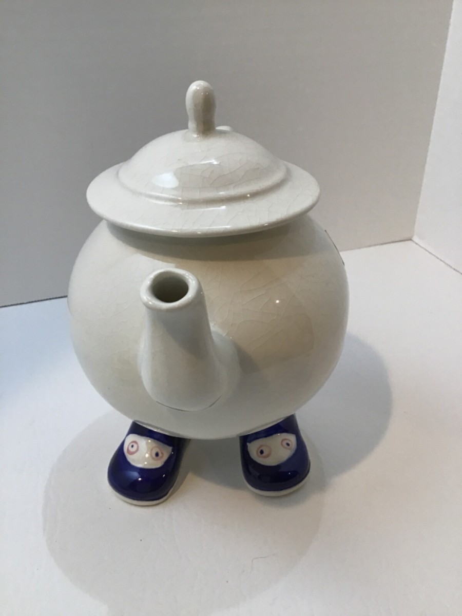 Vintage Carlton/Price Blue Mary Jane Walking Ware Teapot | eBay