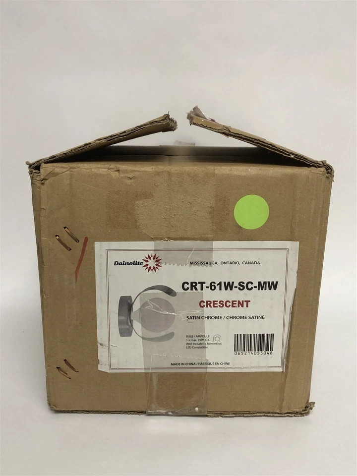 Dainolite Crescent 1 灯白炽灯壁灯,当代,金属 — 第 3/3 张图片