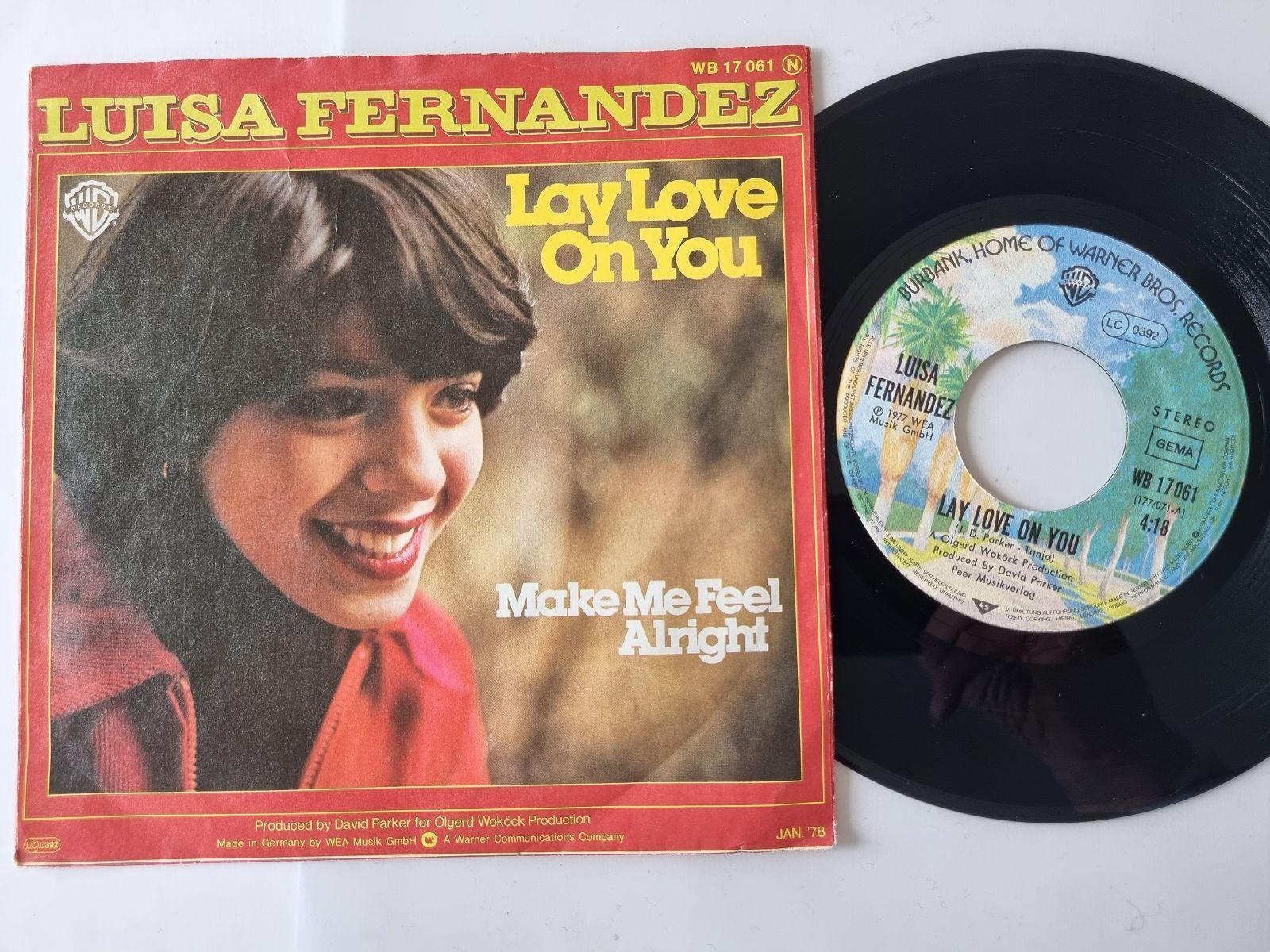 7"" Single Luisa Fernandez - Lay love on you Vinyl Germany