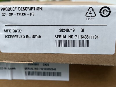 COMMSCOPE G2-SP-12LCG-PT Splice Cassette, 12LC/UPC with internal shutters, OS2,