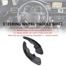 Carbon Look Steering Wheel Paddle Shifter Extension Covers Pour Lexus IS RC NX