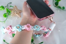 Handmade Daisy Phone Strap Accessory Charm Flower Lanyard Christmas Gift USA
