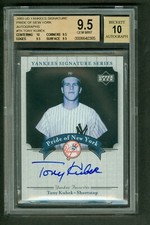 Tony Kubek 2003 Yankees Signature Series Pride of New York Autograph BGS 9.5 GEM