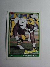 ROBERT BROWN 1991 TOPPS FOOTBALL CARD # 455 D7999