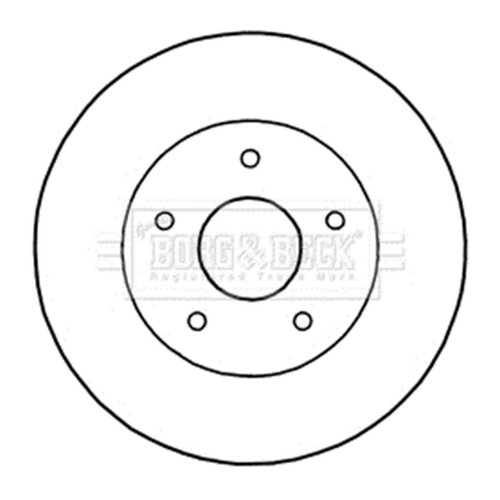 Pair Of Front Brake Disc Fits Hyundai OE 517121J500 Febi 108426