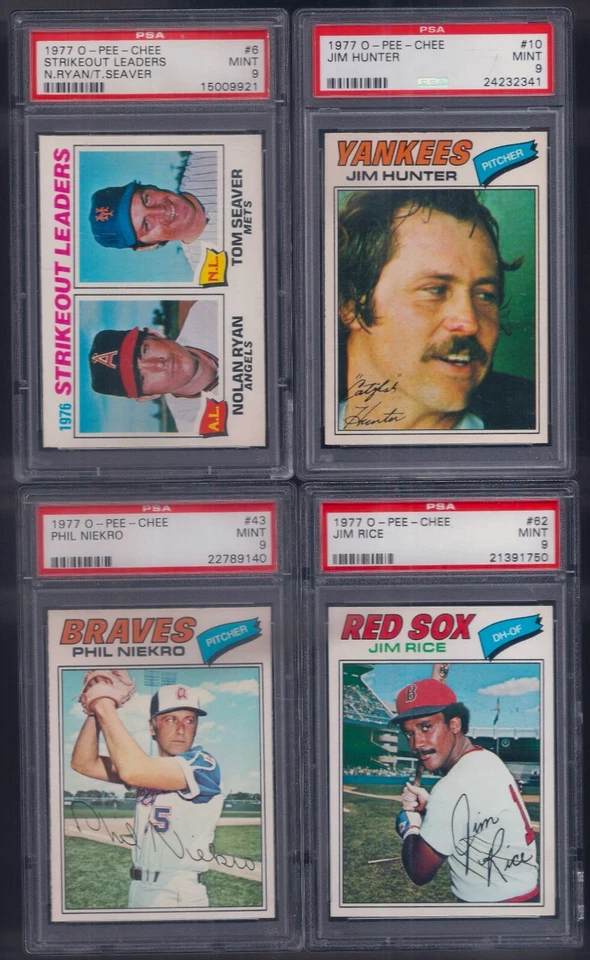 PSA 9 1977 OPC O-pee-chee #217 Graig Nettles New York Yankees POP 10 ZERO HI'ER - Image 4 of 4
